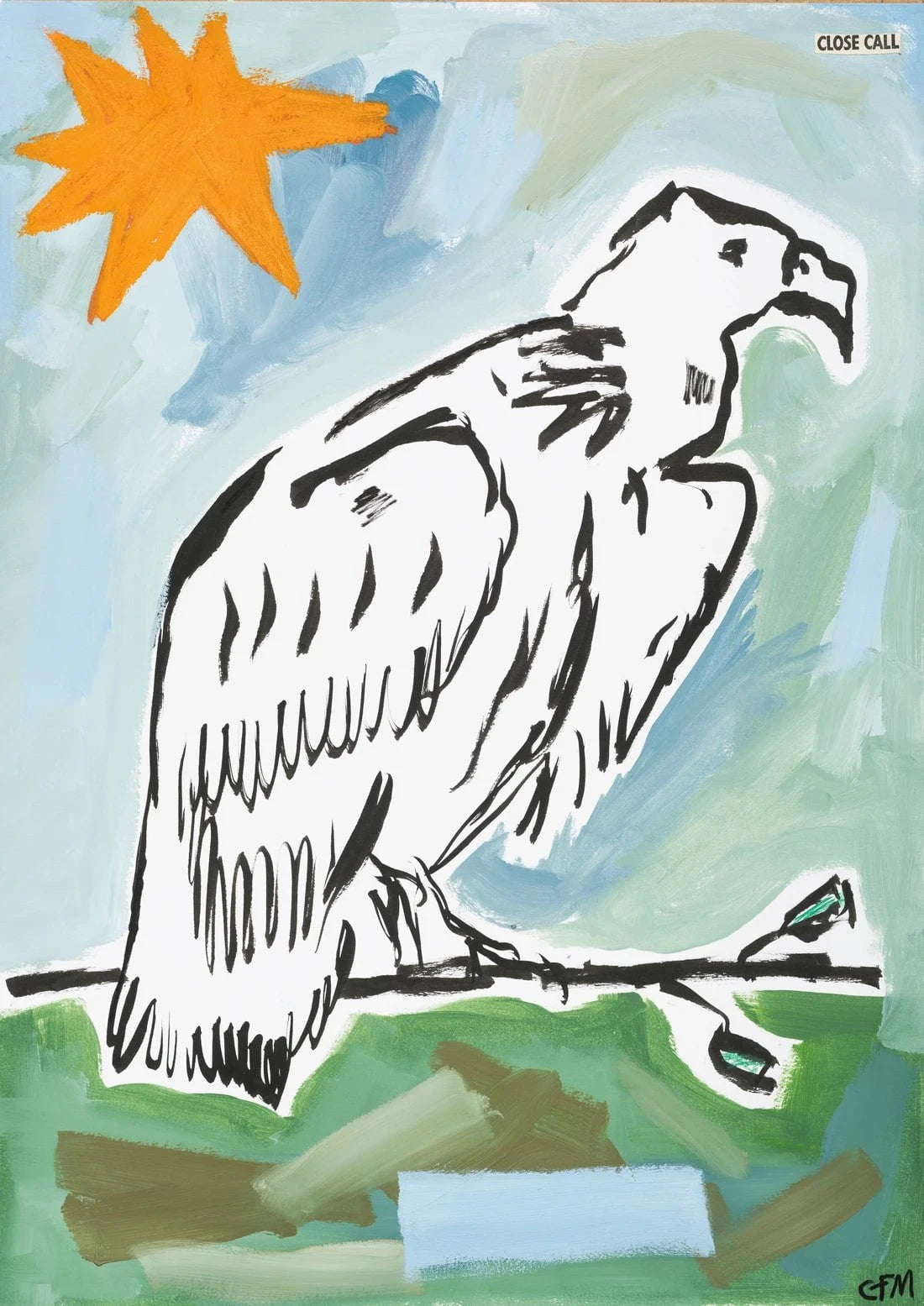 Vulture Watching contemporary wall art print by Caitlin Flood-Molyneux - sold by DROOL