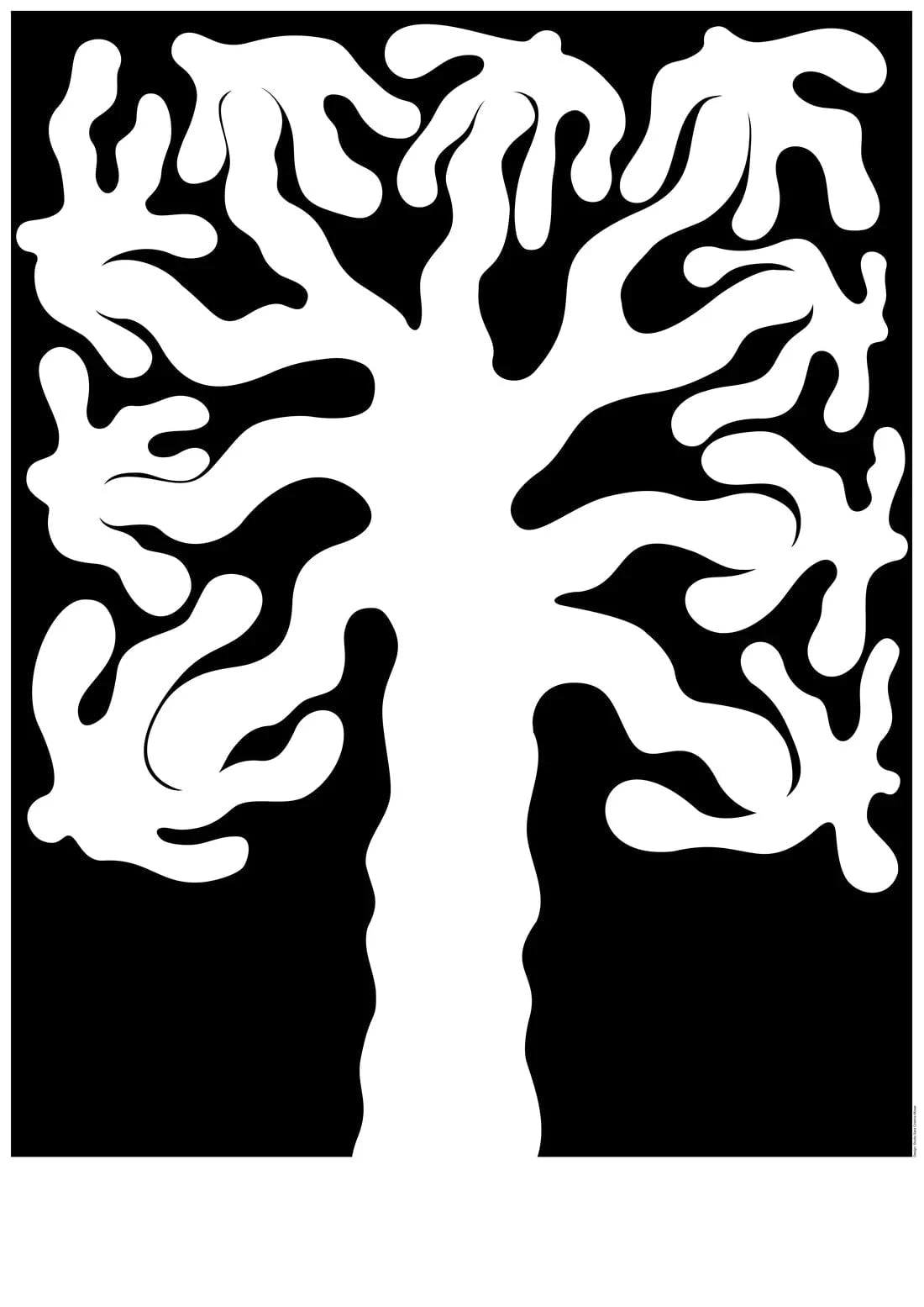 Coexist contemporary wall art print by Sara Cristina Moser - sold by DROOL