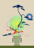 Changing Seasons II contemporary wall art print by Brindha Kumar - sold by DROOL