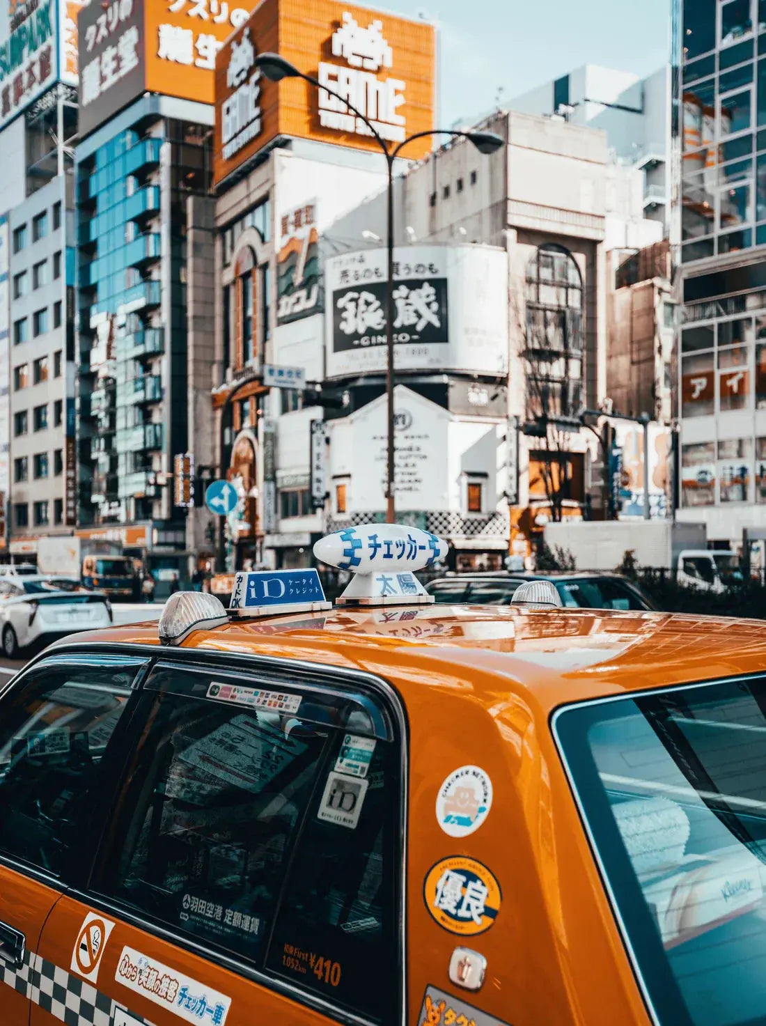Tokyo Taxi contemporary wall art print by Anthony Sotomayor - sold by DROOL