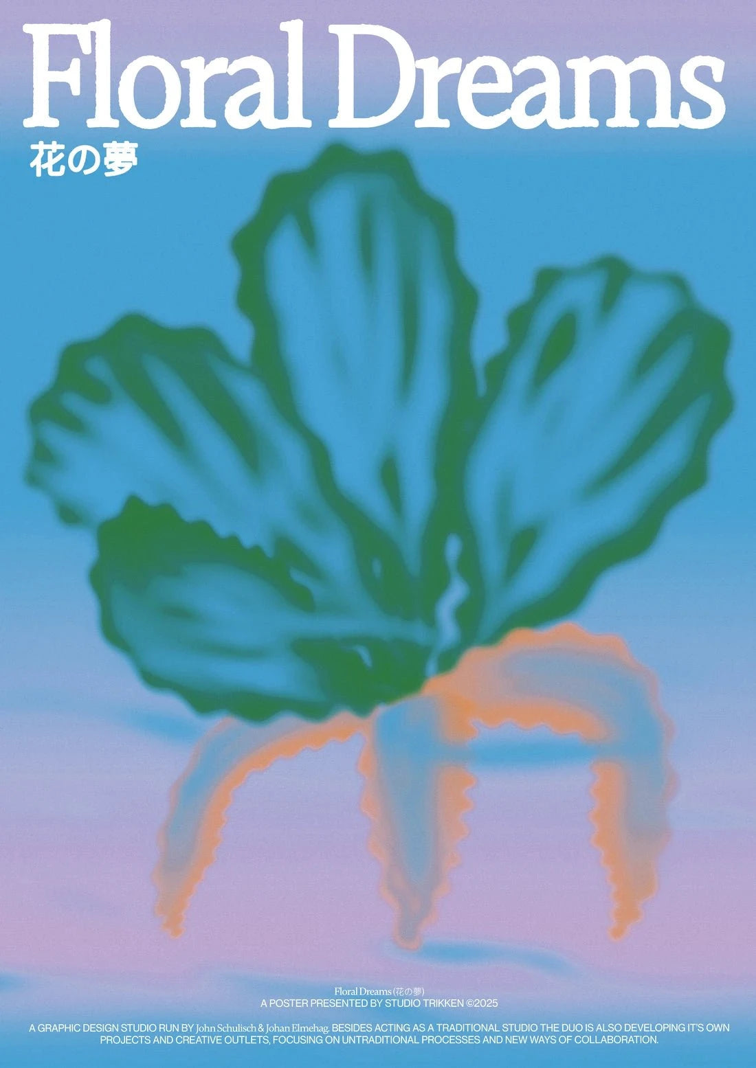 Floral Dreams contemporary wall art print by Studio Trikken - sold by DROOL