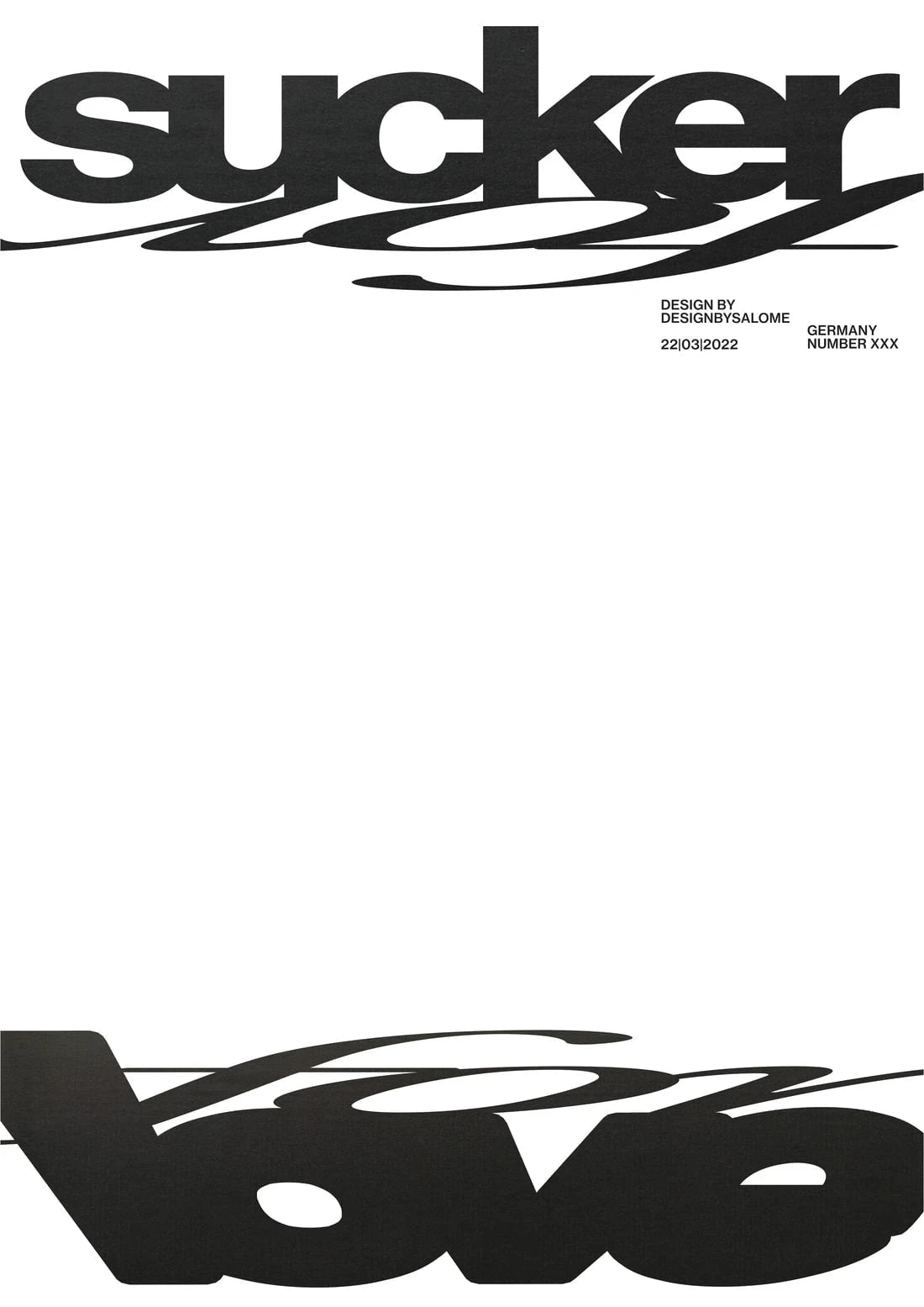 Sucker For Love contemporary wall art print by Salome Frenzel - sold by DROOL