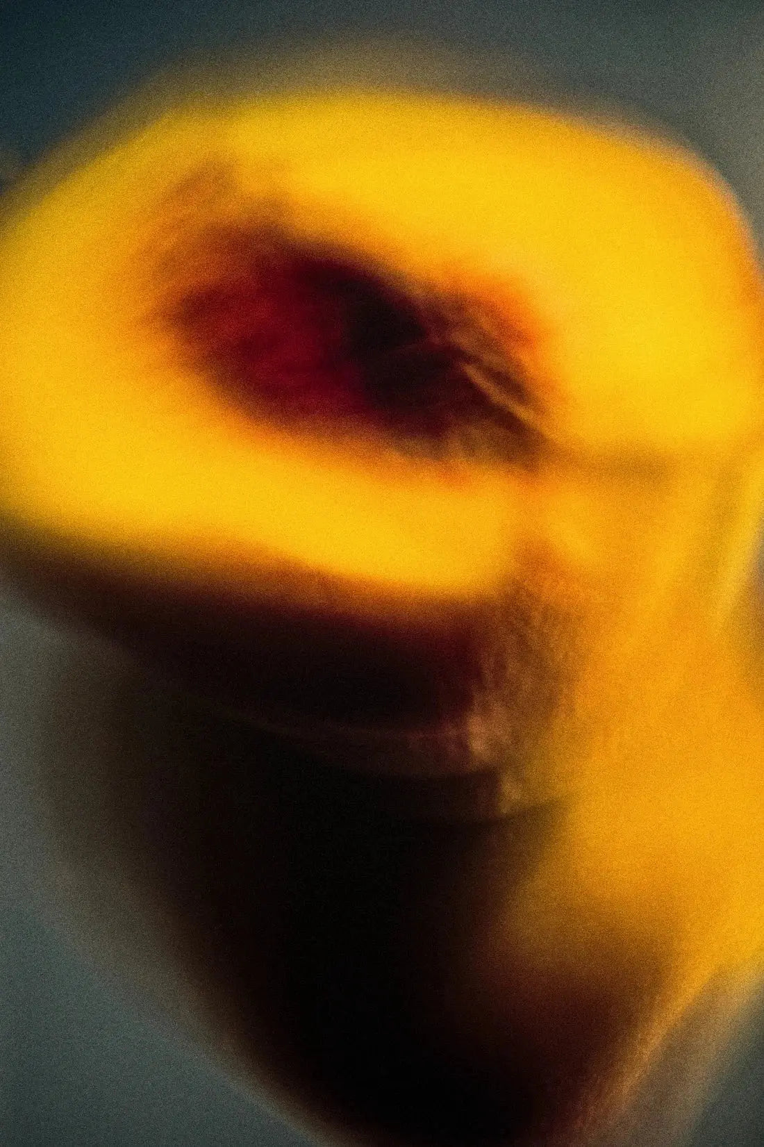 Golden Peach contemporary wall art print by Omar Belattar - sold by DROOL