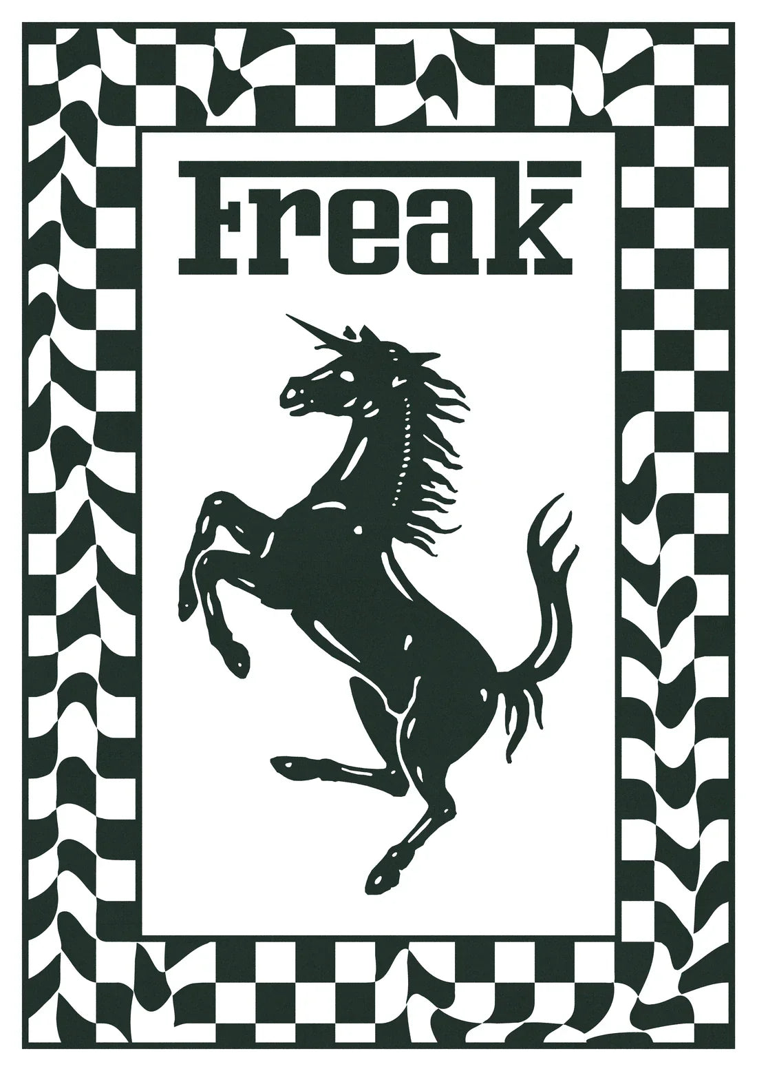 Freak contemporary wall art print by Utsav Verma - sold by DROOL