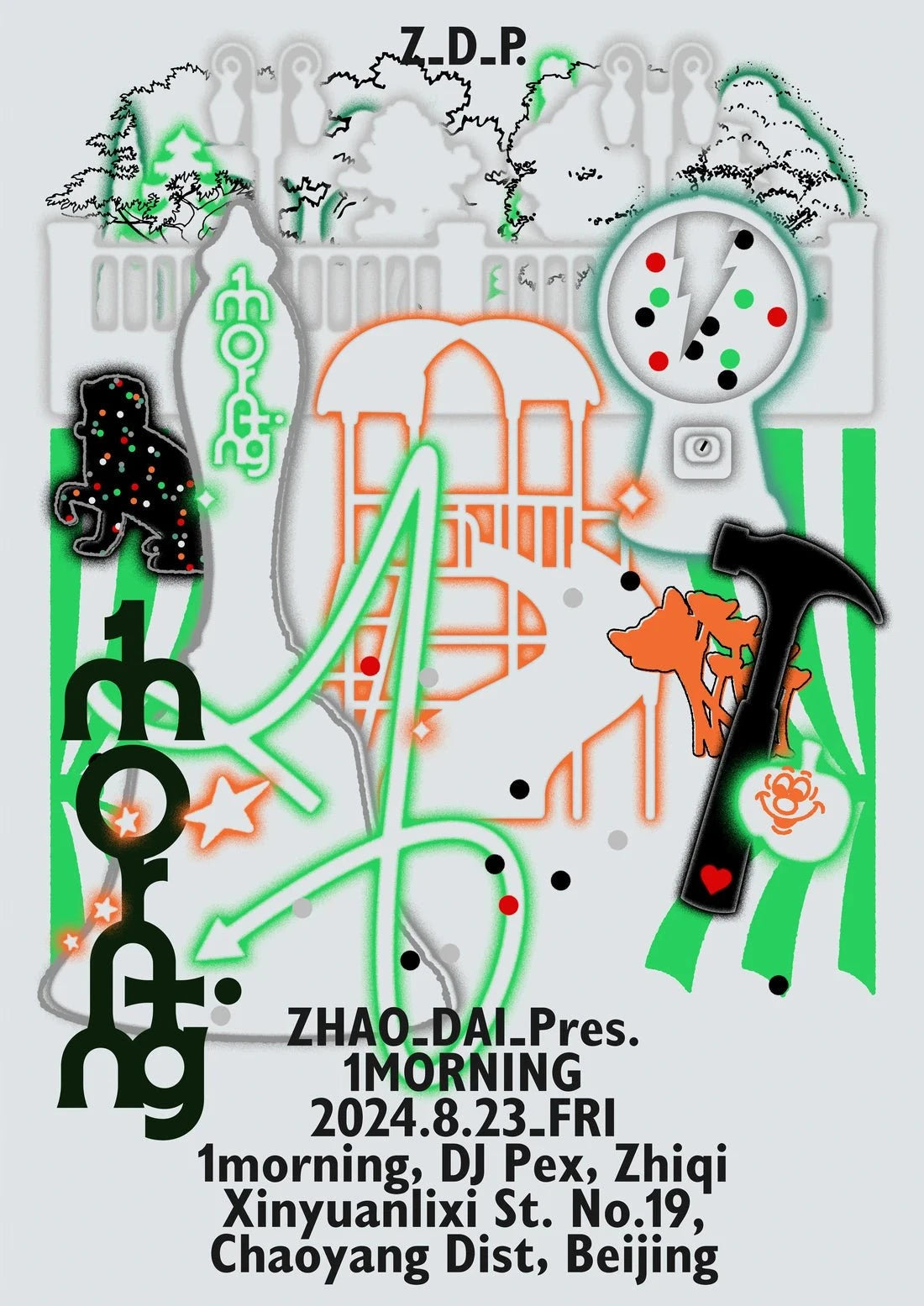 Zhao Dai Pres. 1morning contemporary wall art print by MENSLIES - sold by DROOL