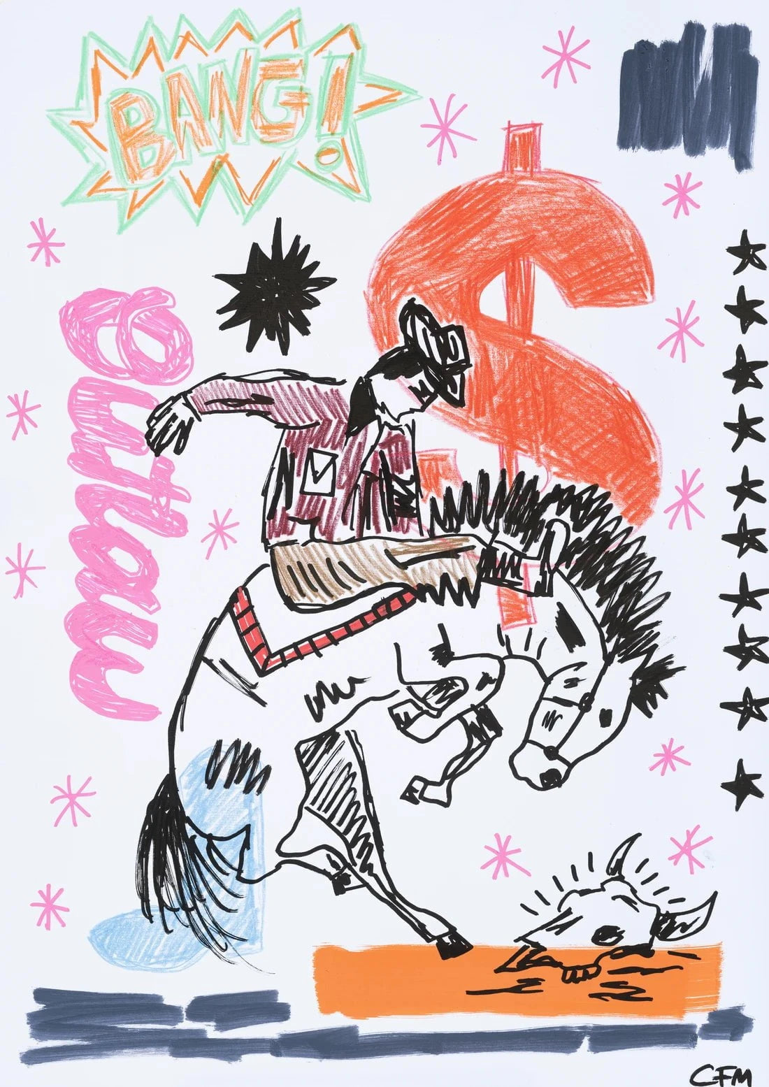 Jackpot contemporary wall art print by Caitlin Flood-Molyneux - sold by DROOL