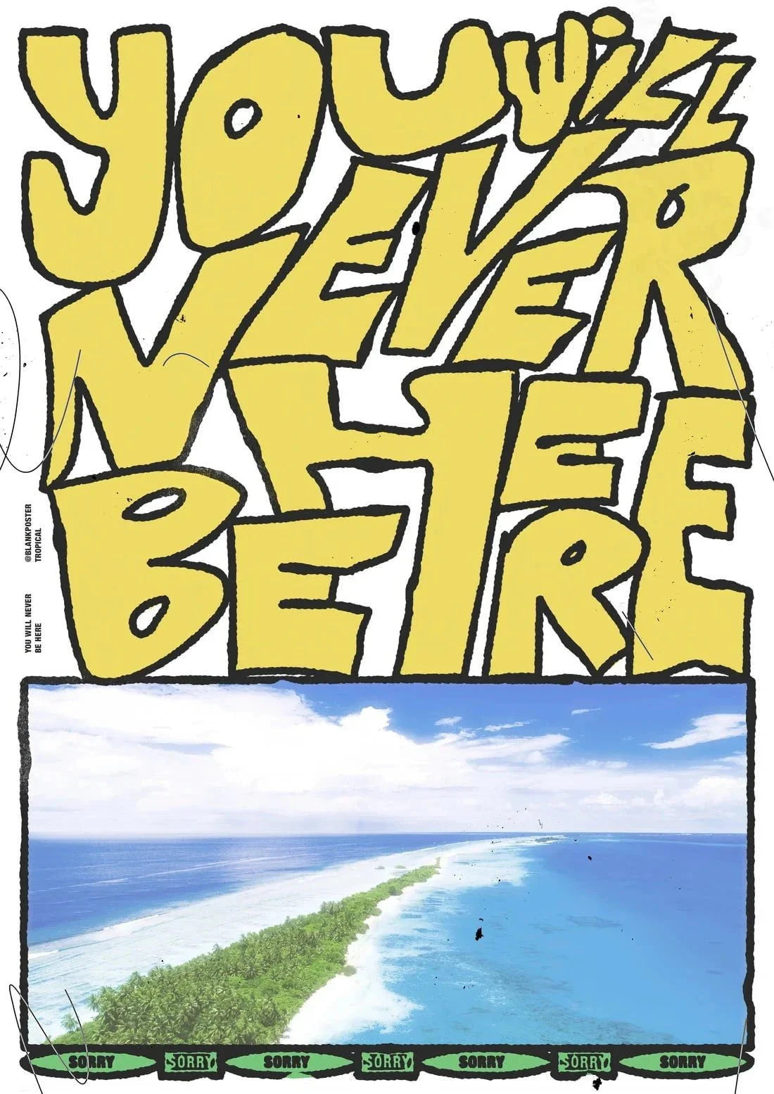 You will never be here contemporary wall art print by Jorge Santos - sold by DROOL