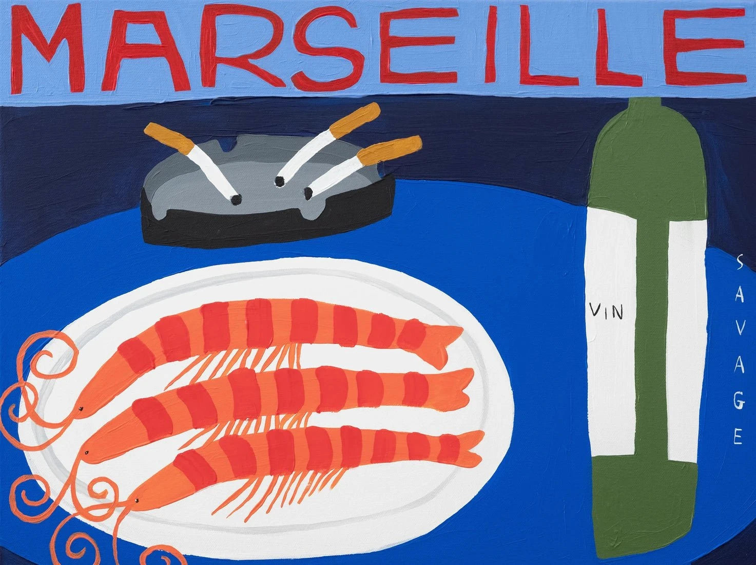 Marseille contemporary wall art print by Natalie Savage - sold by DROOL