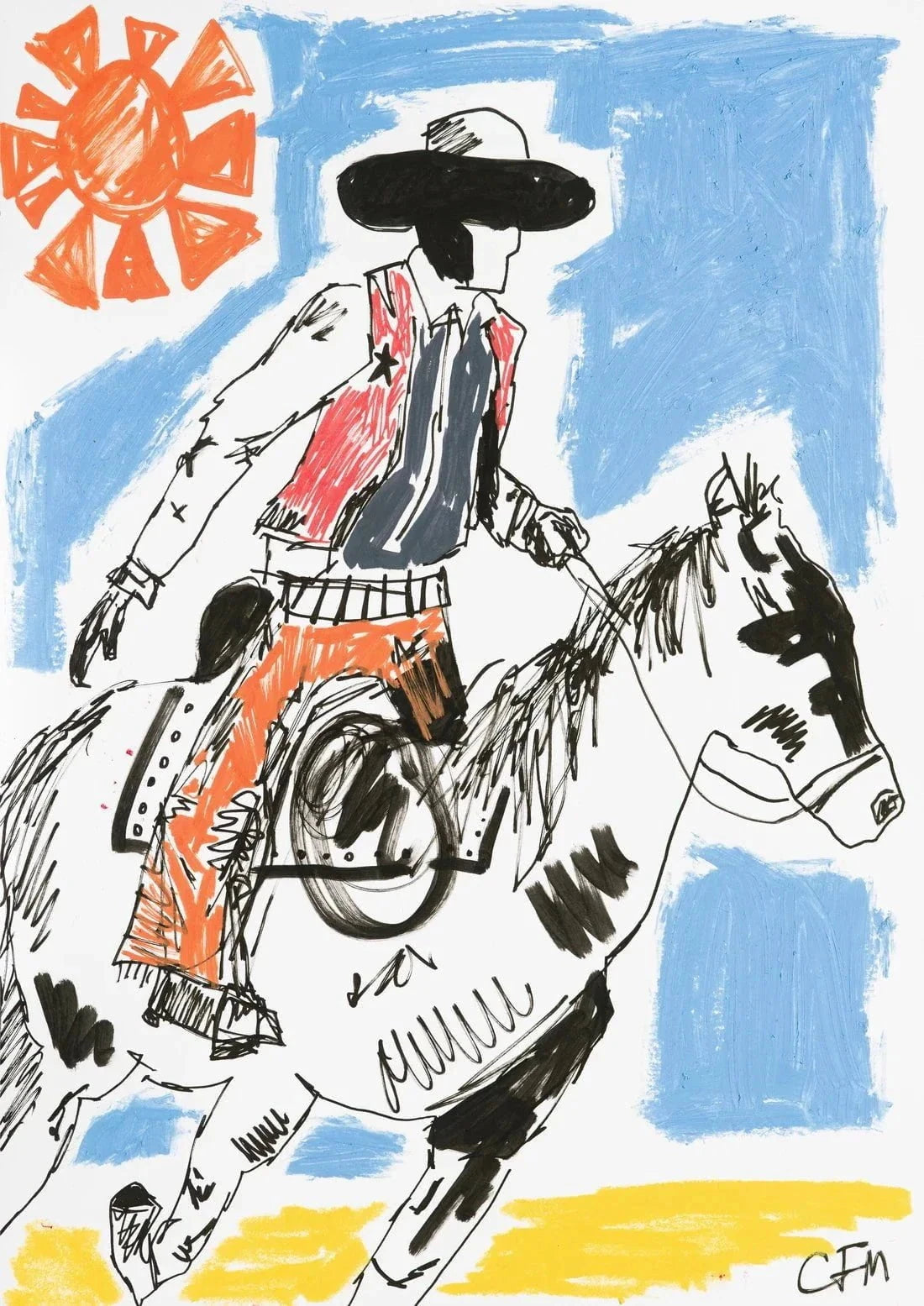 Rapid contemporary wall art print by Caitlin Flood-Molyneux - sold by DROOL