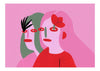Flora contemporary wall art print by Kissi Ussuki - sold by DROOL