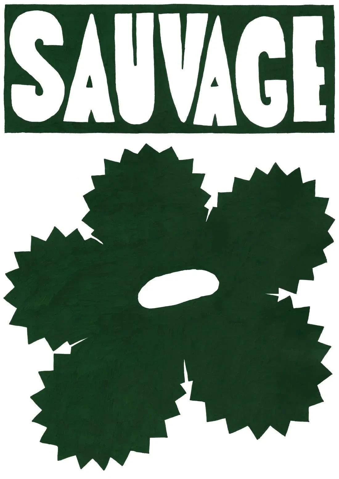 Sauvage contemporary canvas art print by Sara Cristina Moser - sold by DROOL