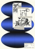 Inner Child Blue contemporary wall art print by Salome Frenzel - sold by DROOL
