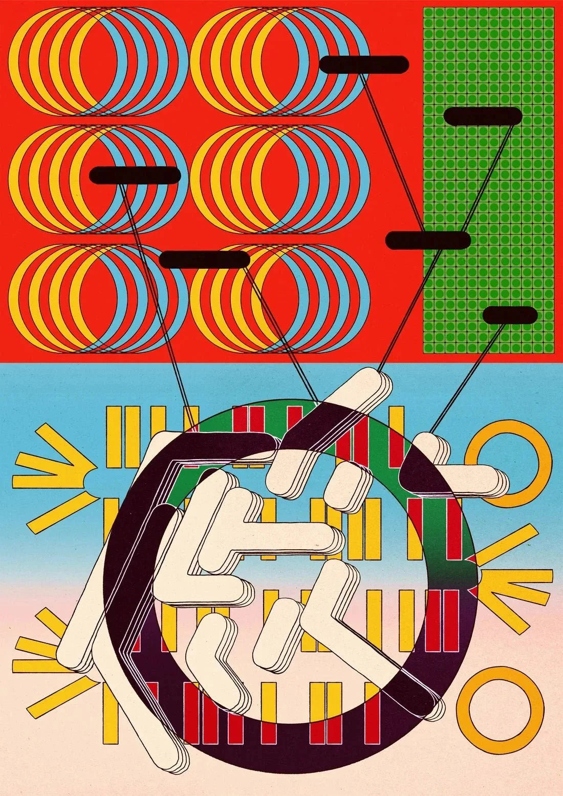 Space Track contemporary wall art print by Tristan Huschke - sold by DROOL
