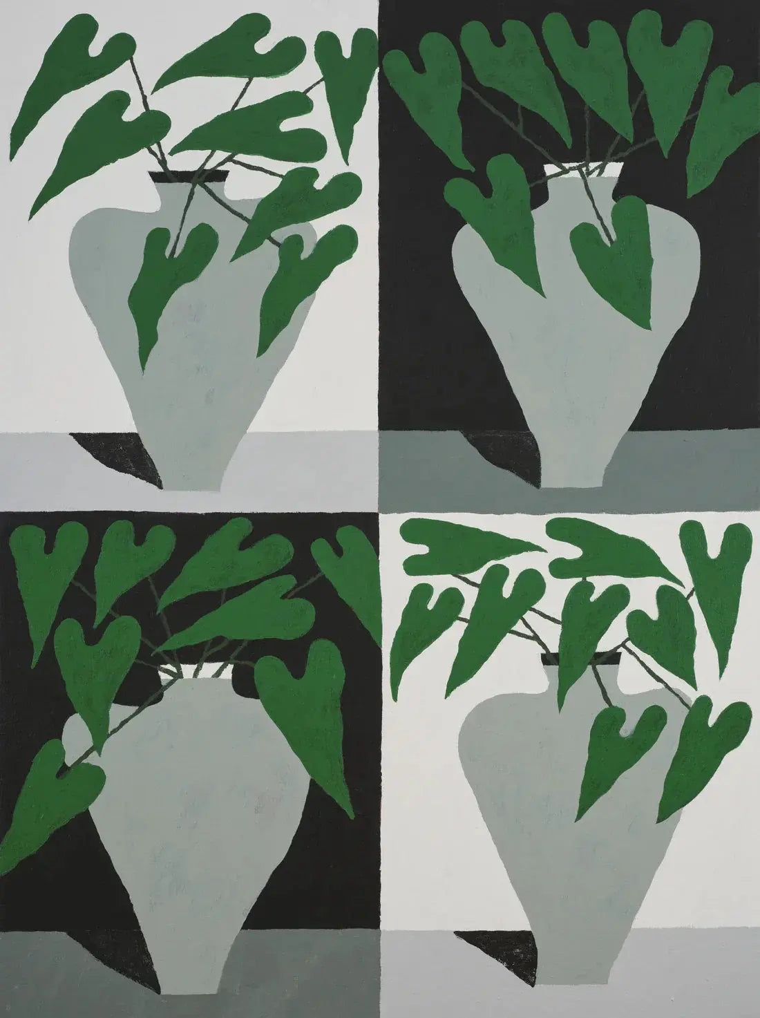 Vases x4 contemporary wall art print by Colby Edwards - sold by DROOL