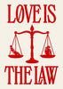 Love is the Law contemporary wall art print by Utsav Verma - sold by DROOL