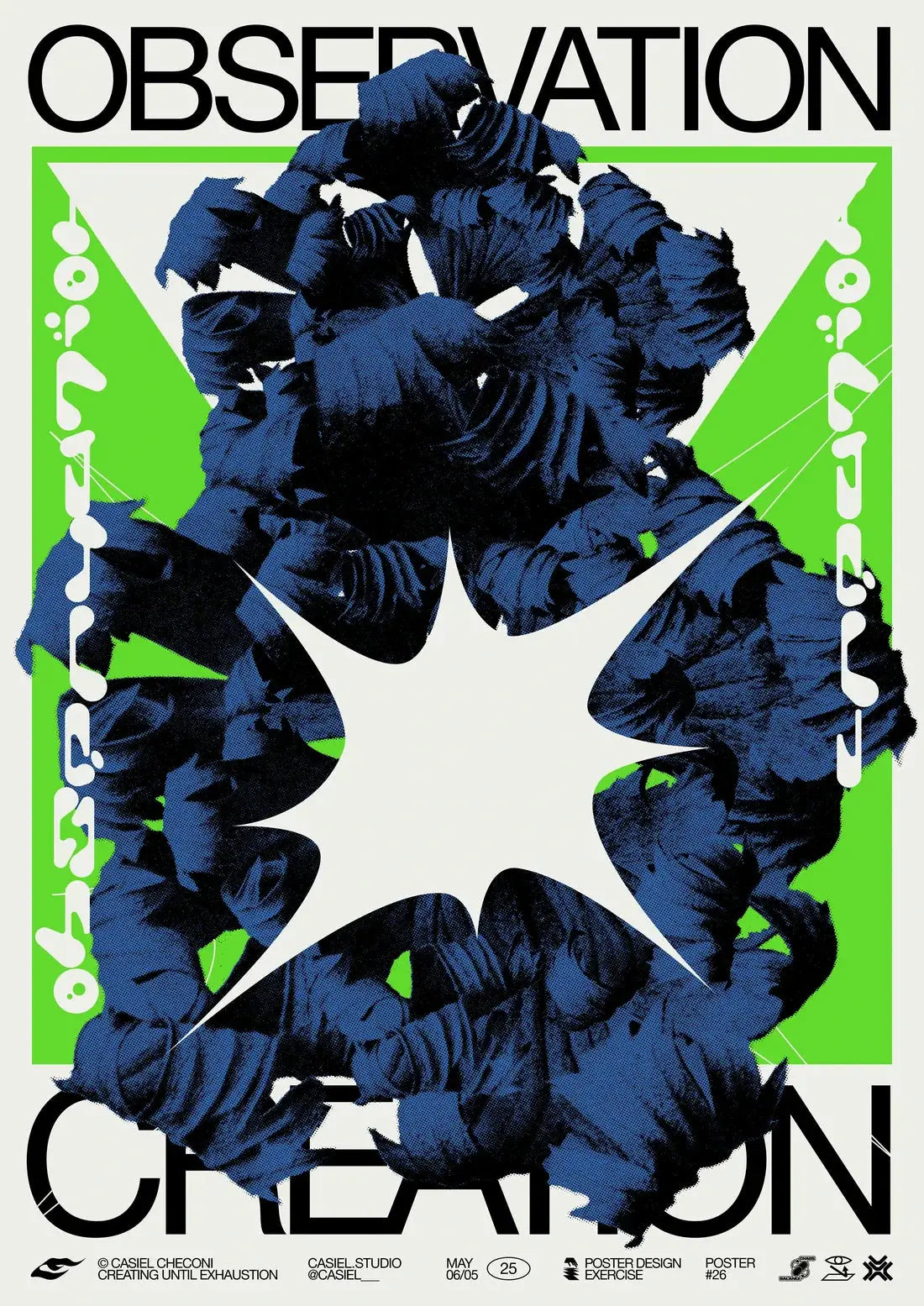 Observation Creation contemporary wall art print by Casiel Checoni - sold by DROOL