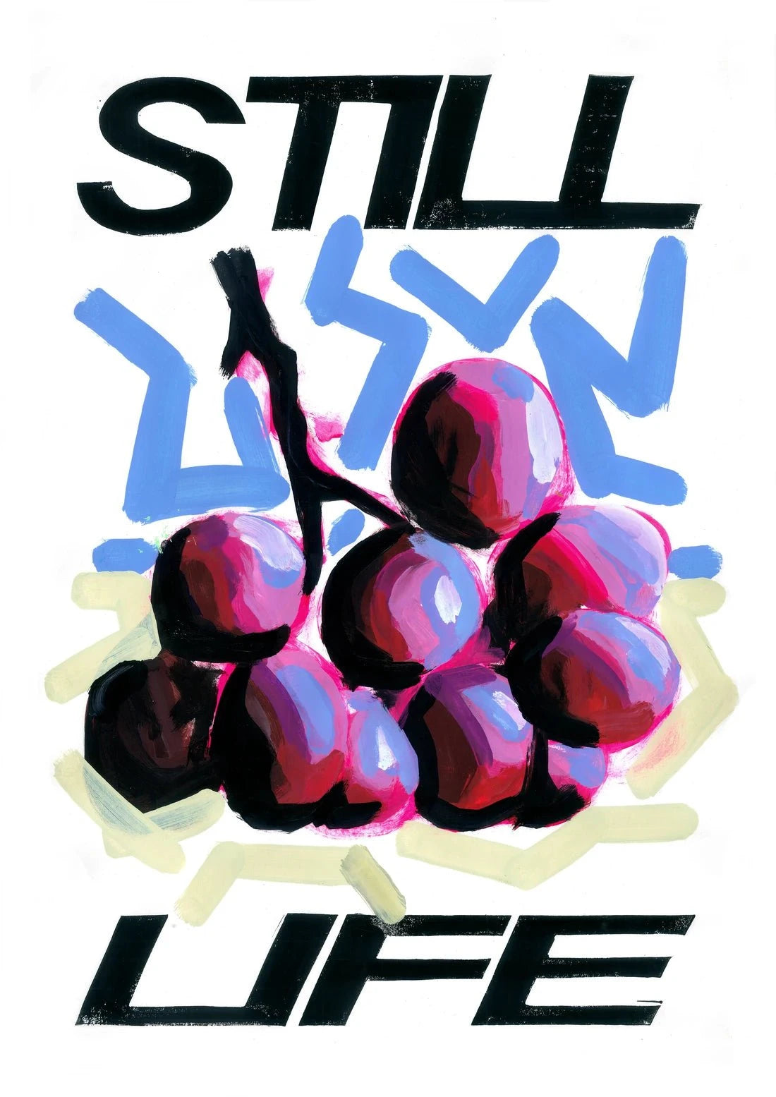 Grape Life contemporary wall art print by 3WillyT - sold by DROOL