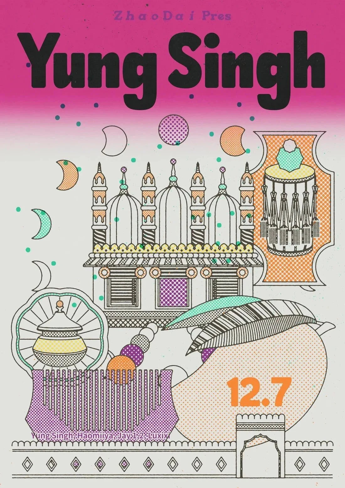 Zhao Dai pres. Yung Singh contemporary wall art print by MENSLIES - sold by DROOL