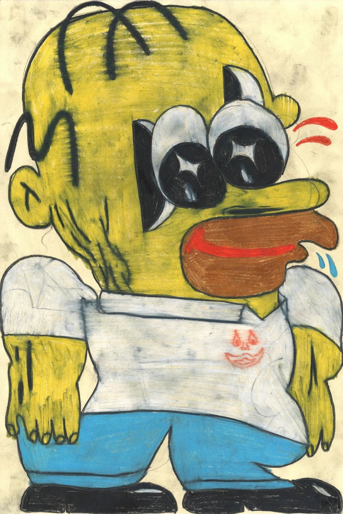 Homer Simpson contemporary wall art print by Austin Ansbro - sold by DROOL