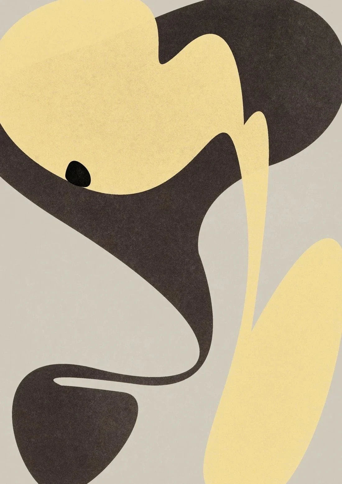 Bee contemporary canvas art print by frisk - sold by DROOL