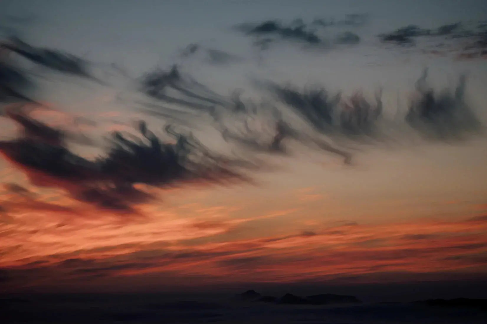 Amber Sky contemporary wall art print by Hannes Becker - sold by DROOL
