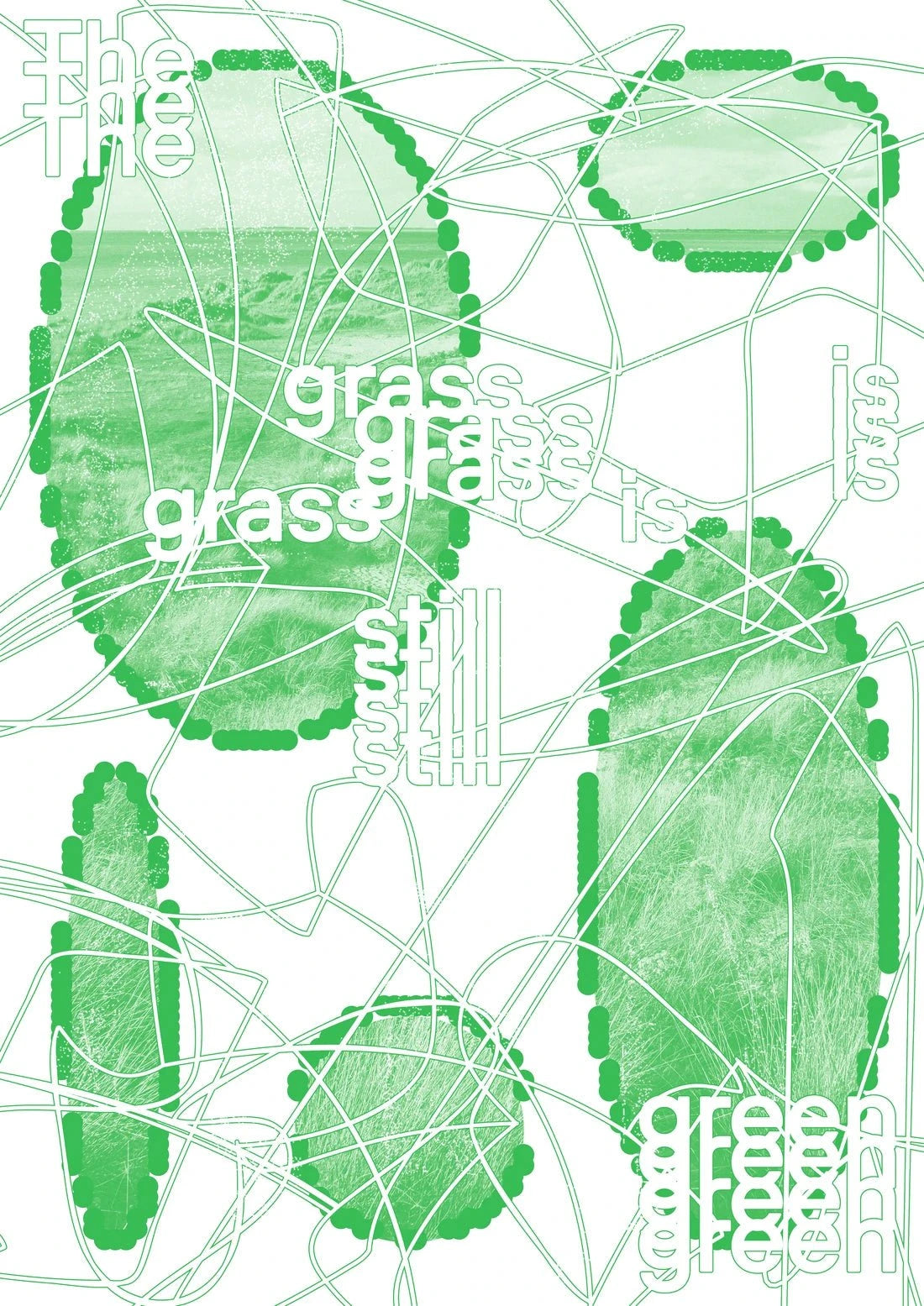 The Grass is Still Green contemporary wall art print by cloud.cb - sold by DROOL