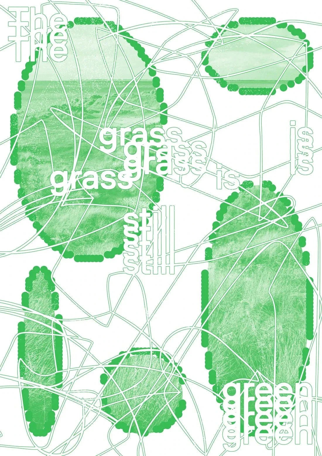 The Grass is Still Green contemporary wall art print by cloud.cb - sold by DROOL