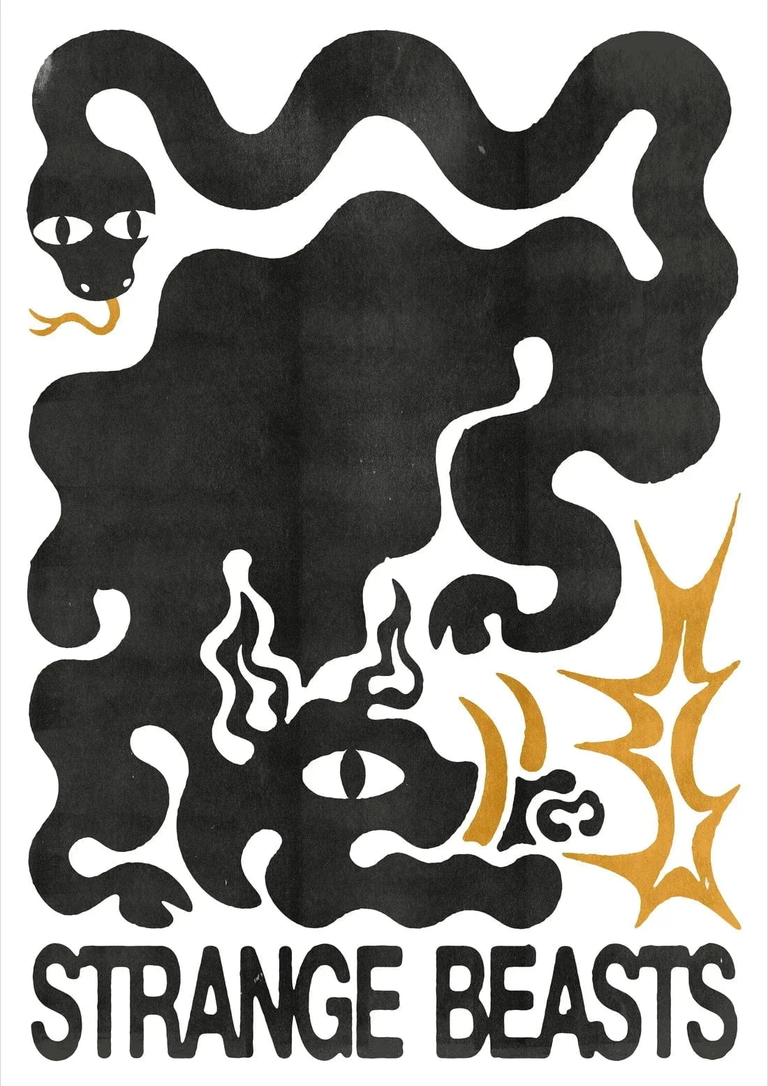 Strange Beasts contemporary wall art print by Alexander Khabbazi - sold by DROOL
