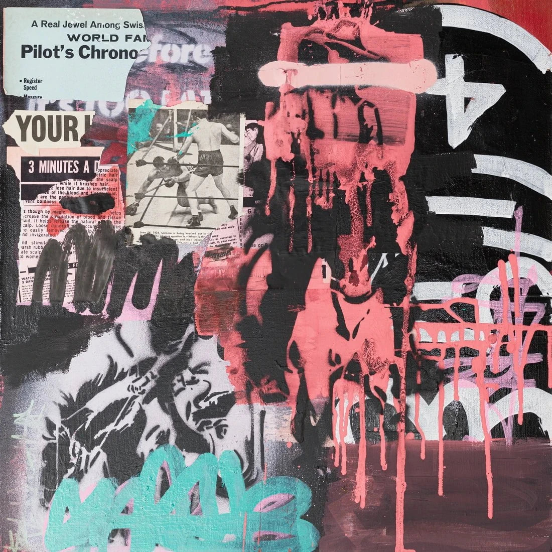 Here and Now contemporary wall art print by Caitlin Flood-Molyneux - sold by DROOL