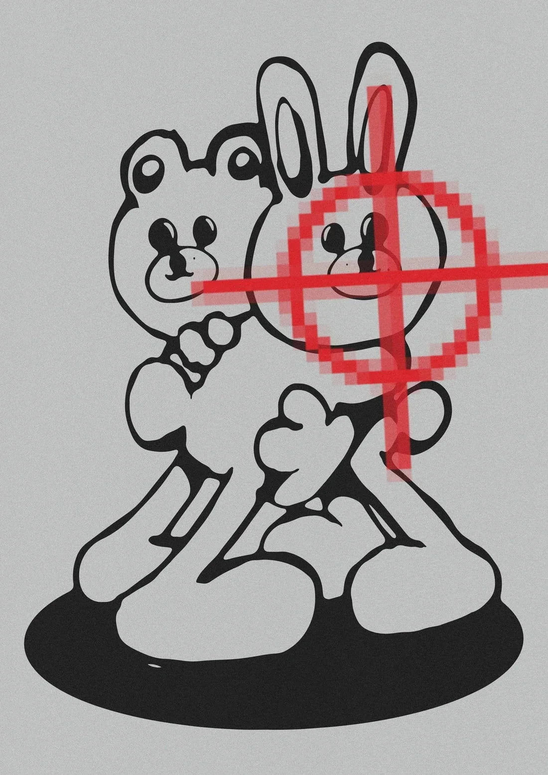 Care Bear contemporary wall art print by Sven Silk - sold by DROOL