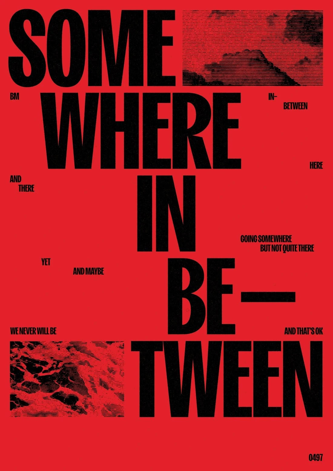 SOMEWHERE IN BETWEEN contemporary wall art print by Brad Mead - sold by DROOL