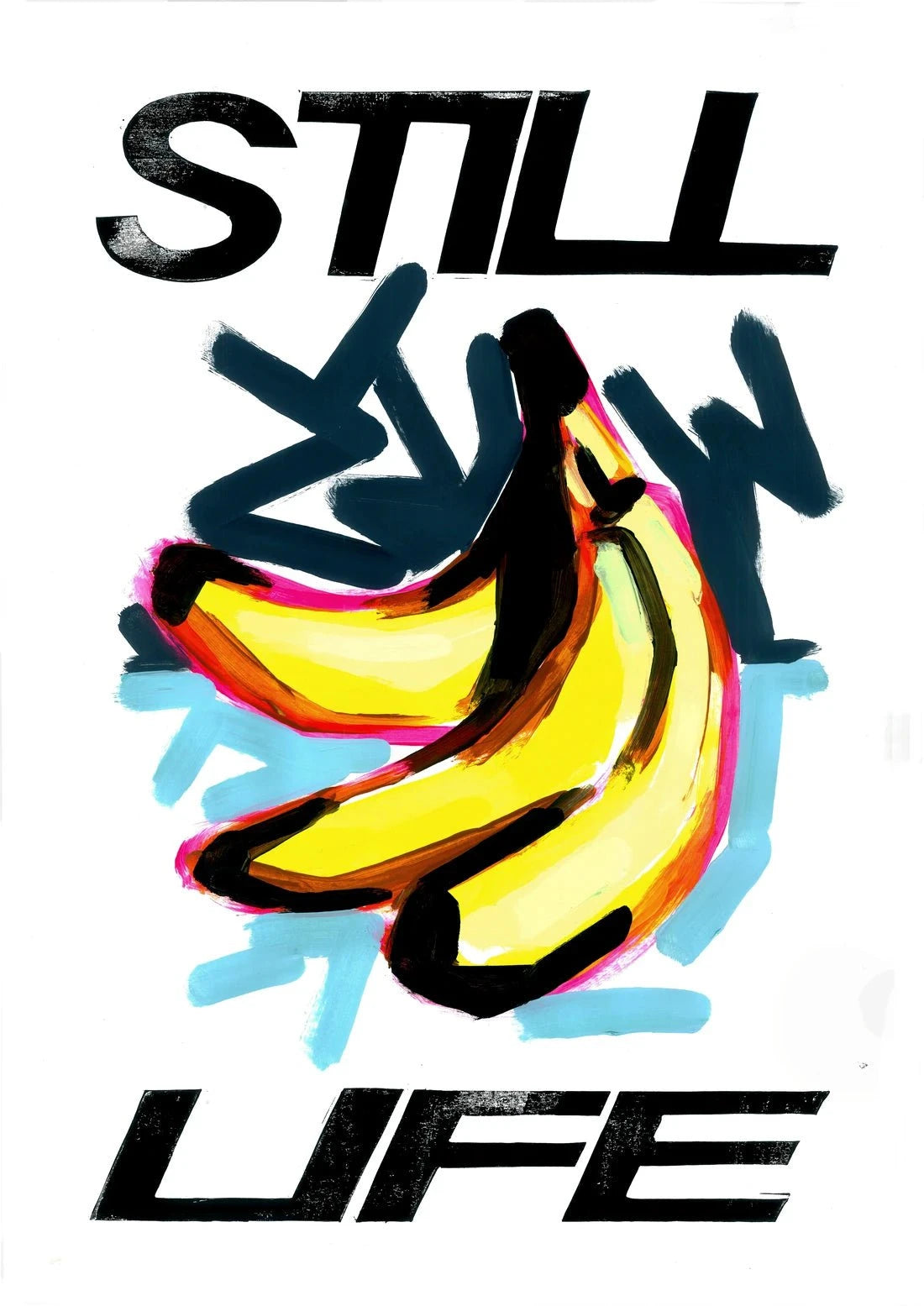 Banana Life contemporary wall art print by 3WillyT - sold by DROOL