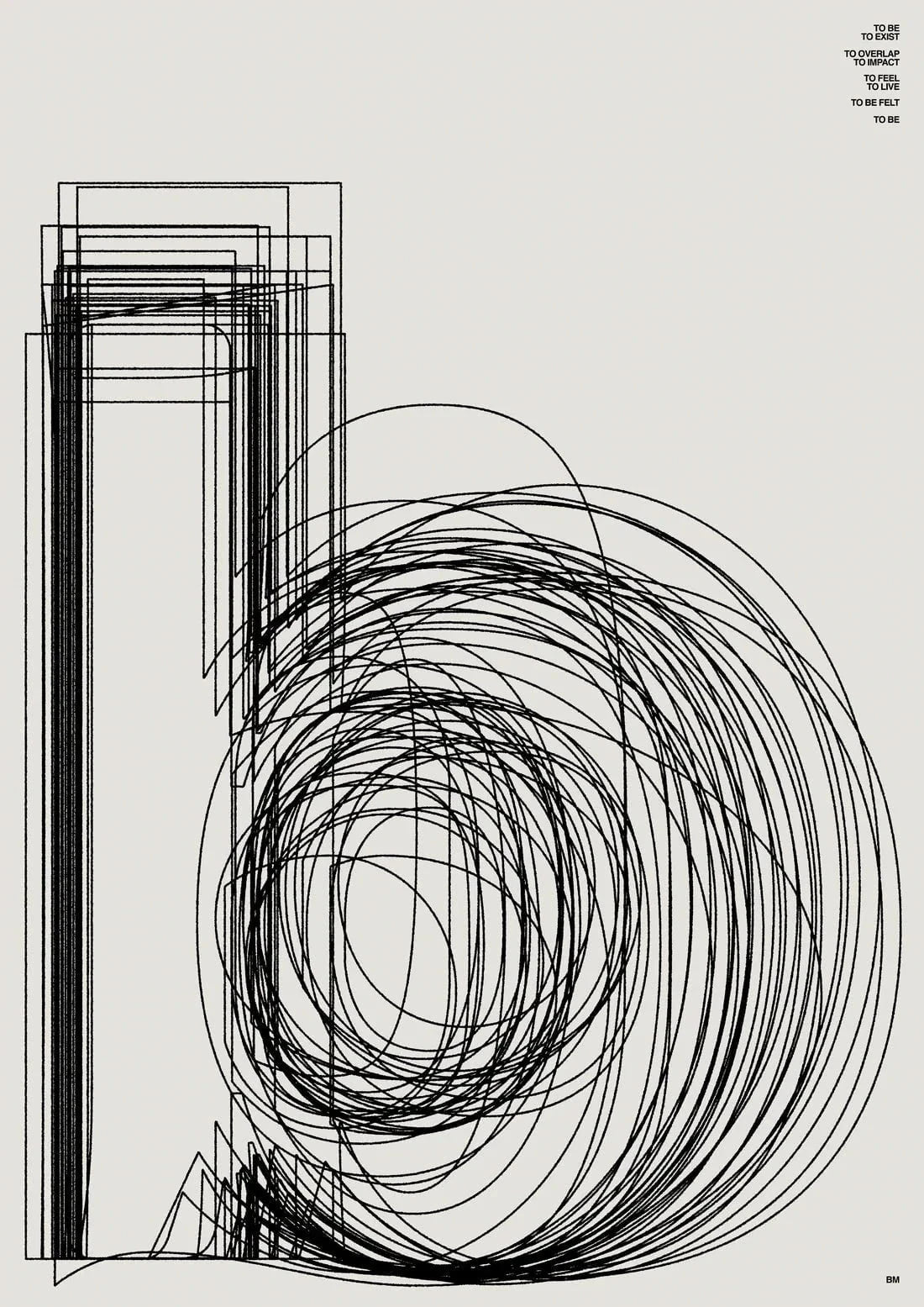b contemporary wall art print by Brad Mead - sold by DROOL
