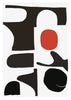 Red Sun Print contemporary wall art print by Rikki Hewitt - sold by DROOL