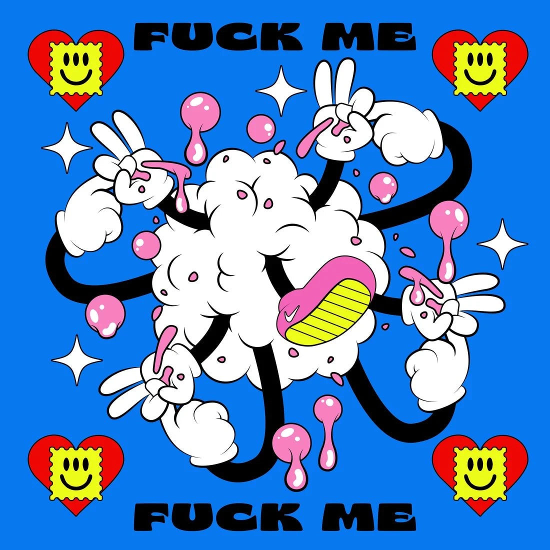 Fuck Me contemporary wall art print by Ovcharka - sold by DROOL