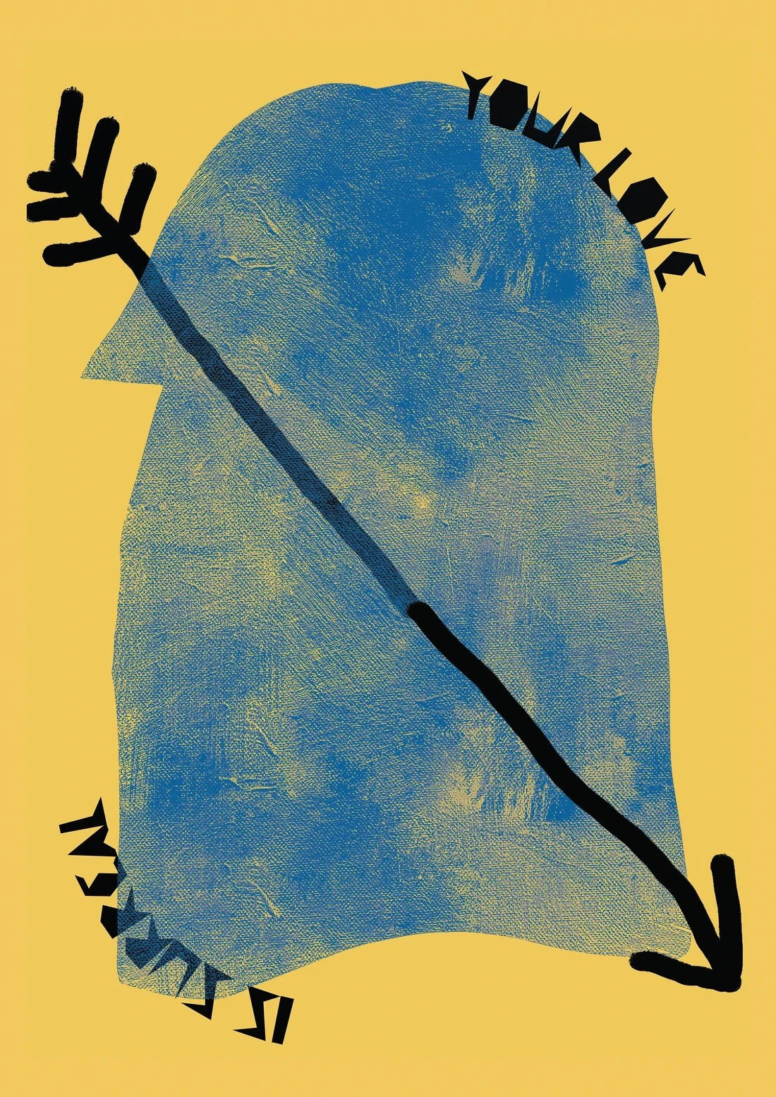 Surreal Love contemporary wall art print by Carilla Karahan - sold by DROOL