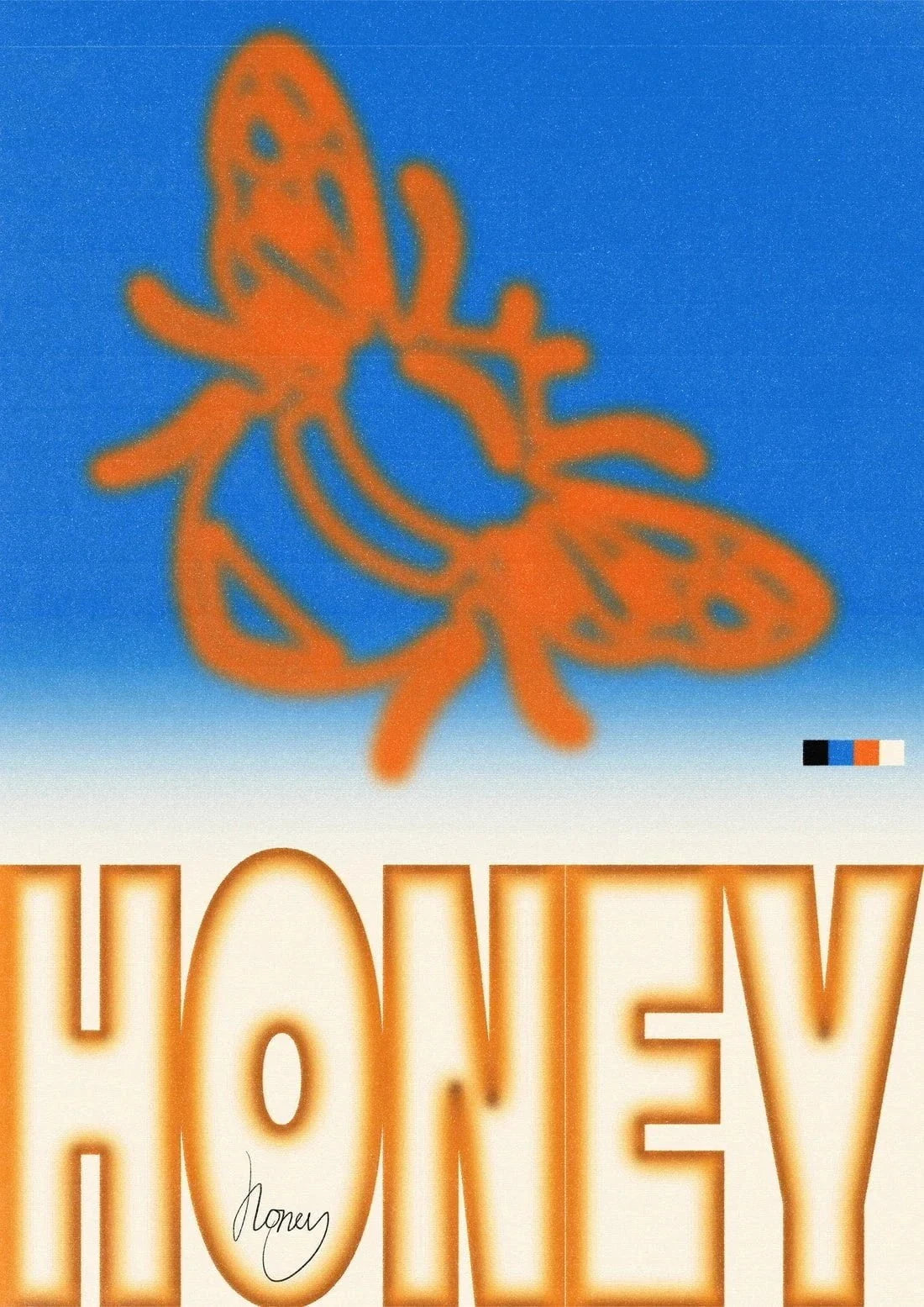 Honey contemporary wall art print by Sheyi Adebayo - sold by DROOL