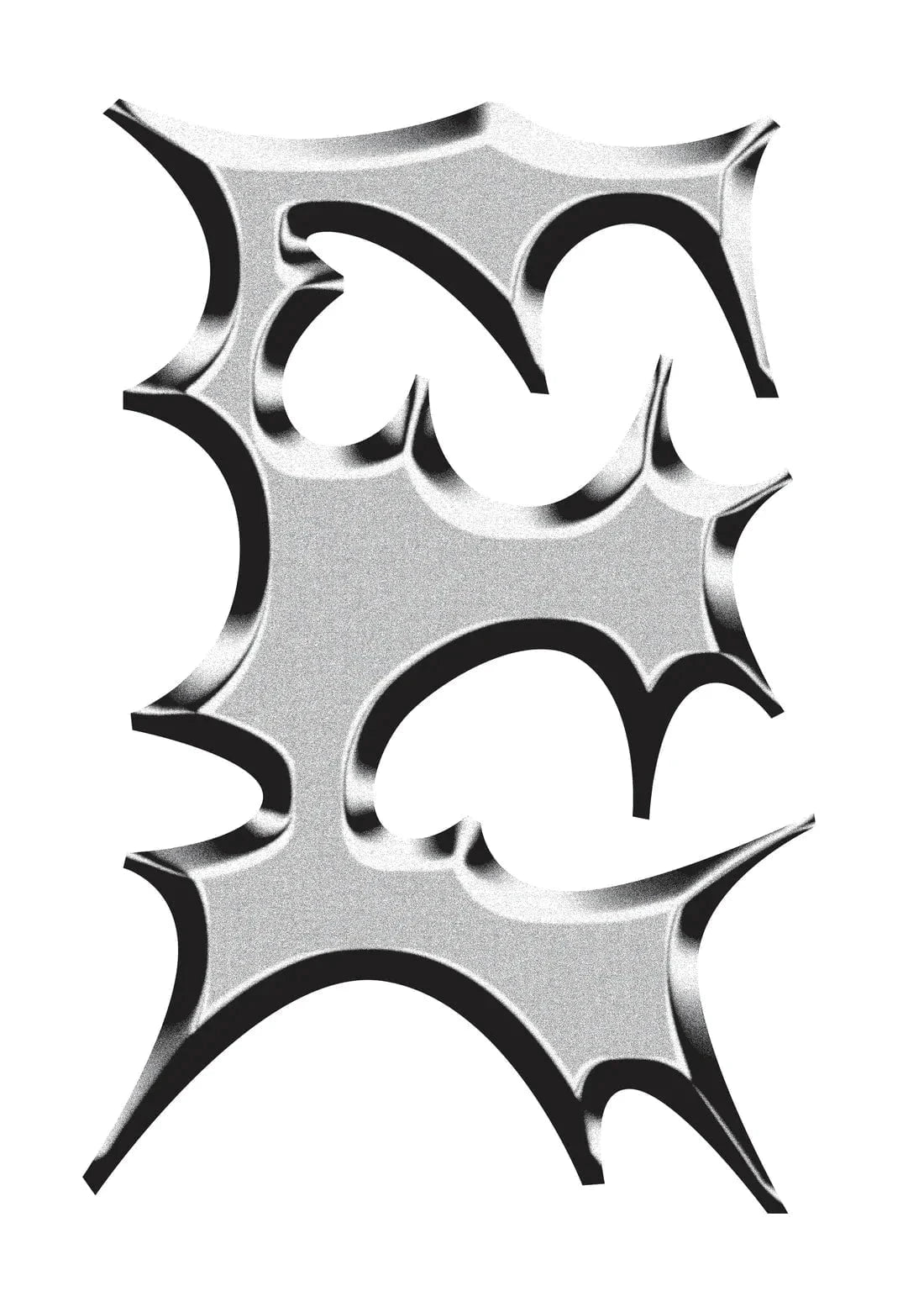 E contemporary wall art print by Pavel Ripley - sold by DROOL