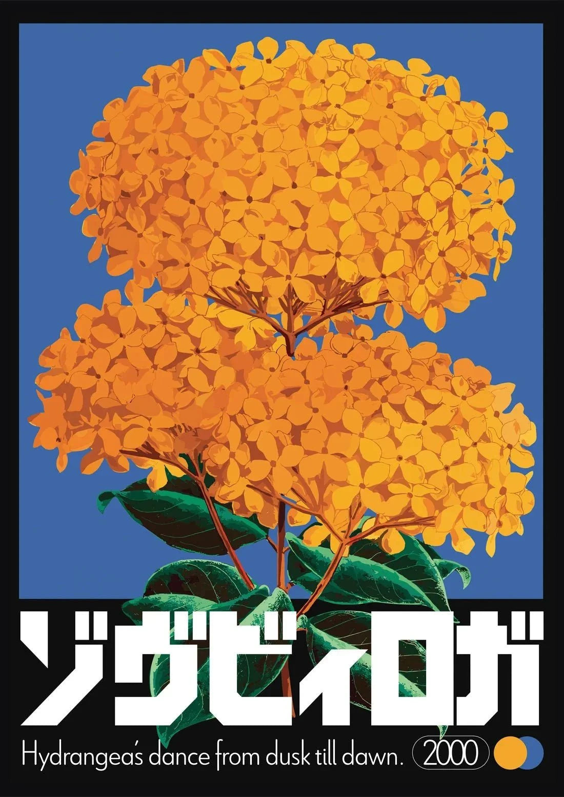 Hydrangea contemporary wall art print by George Kempster - sold by DROOL