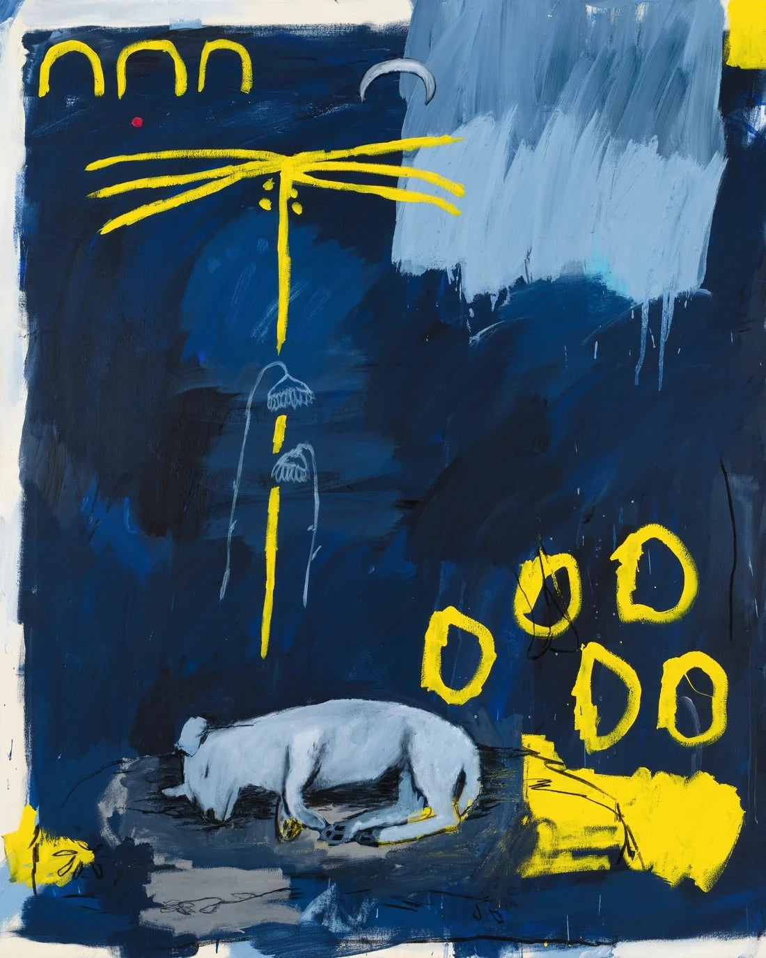 Rain dogs contemporary wall art print by Billy Bagilhole - sold by DROOL
