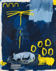 Rain dogs contemporary wall art print by Billy Bagilhole - sold by DROOL