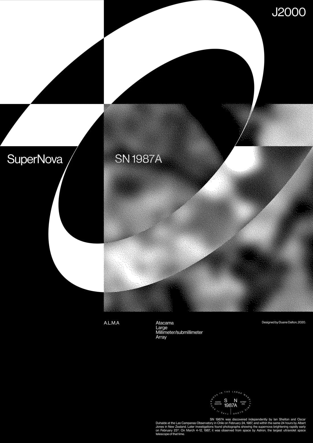 Supernova contemporary wall art print by Duane Dalton - sold by DROOL