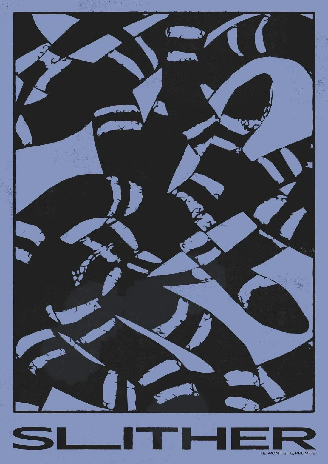 Slither contemporary wall art print by Adam Foster - sold by DROOL