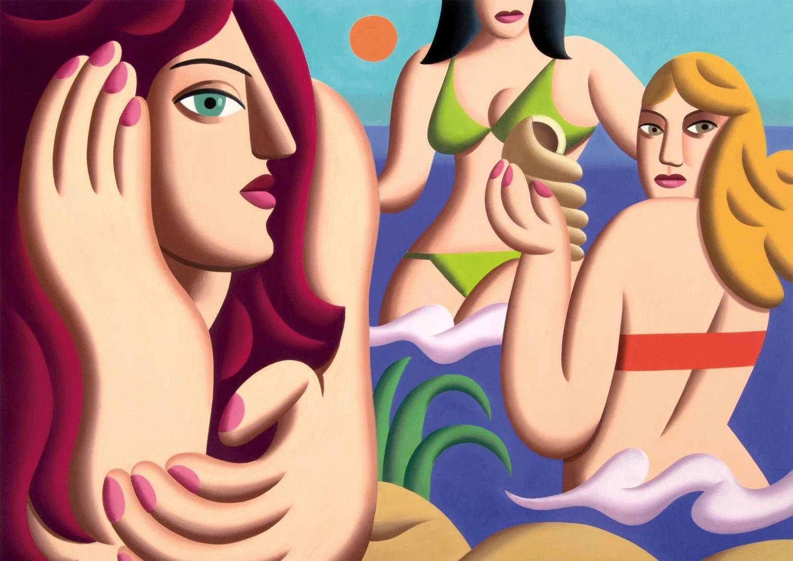 High tide contemporary wall art print by Juan de la Rica - sold by DROOL