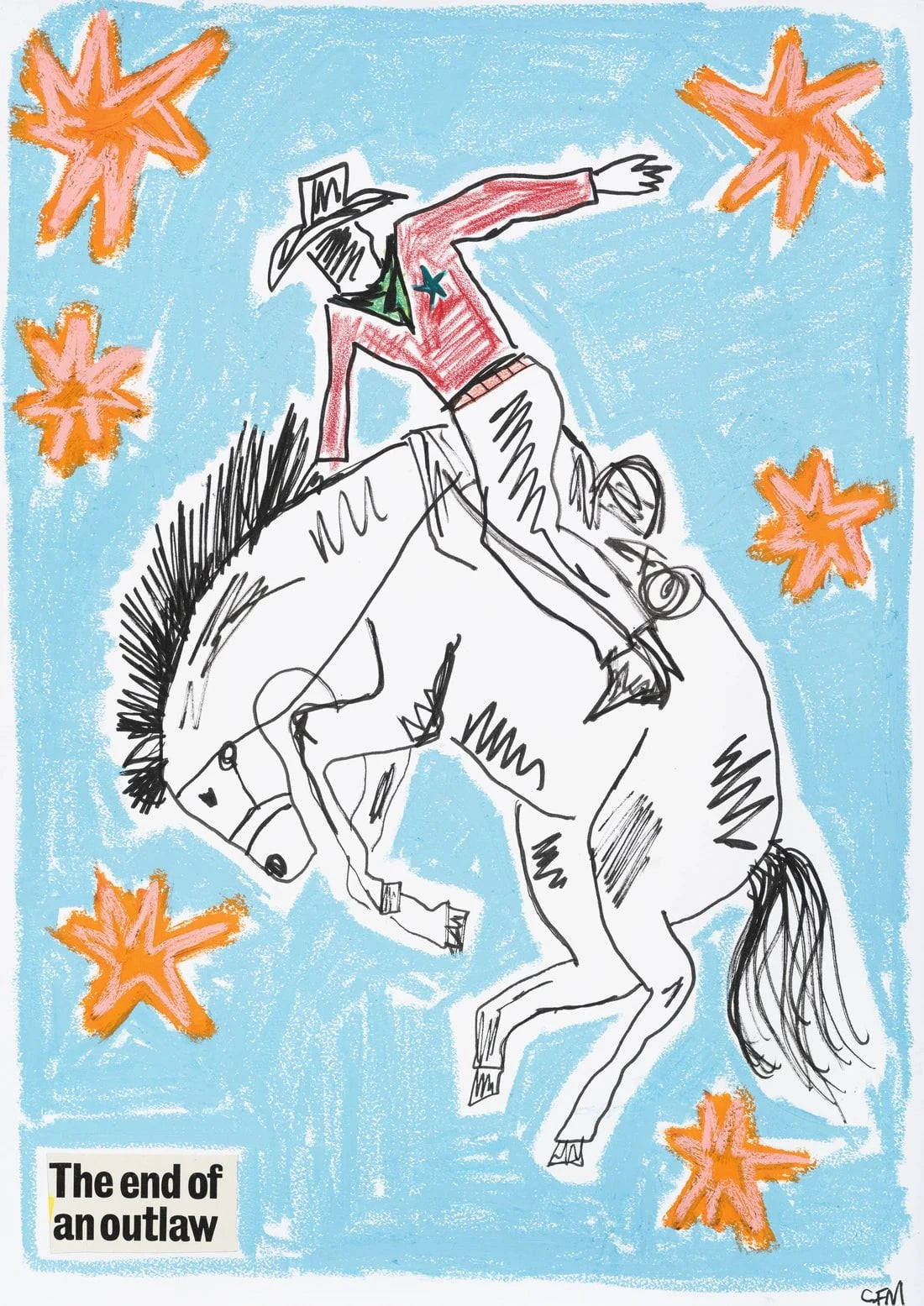 Buckaroo contemporary wall art print by Caitlin Flood-Molyneux - sold by DROOL