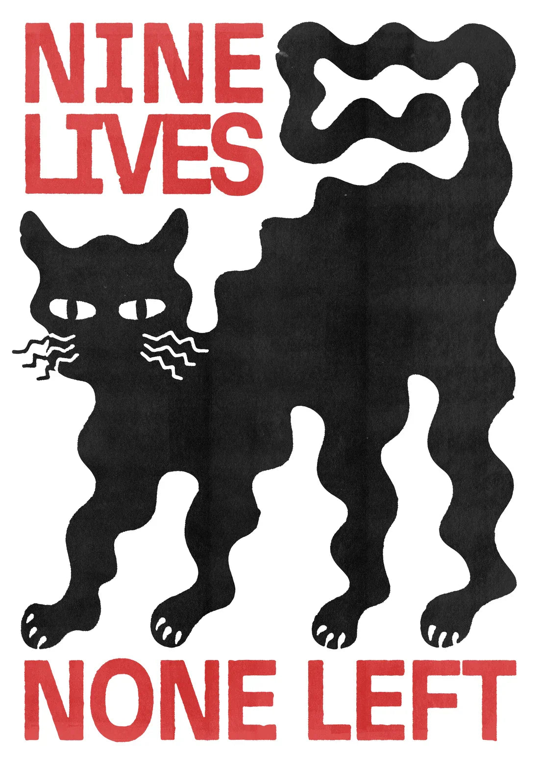 11.7x16.5" (A3) Nine Lives - UNFRAMED contemporary wall art print by Alexander Khabbazi - sold by DROOL