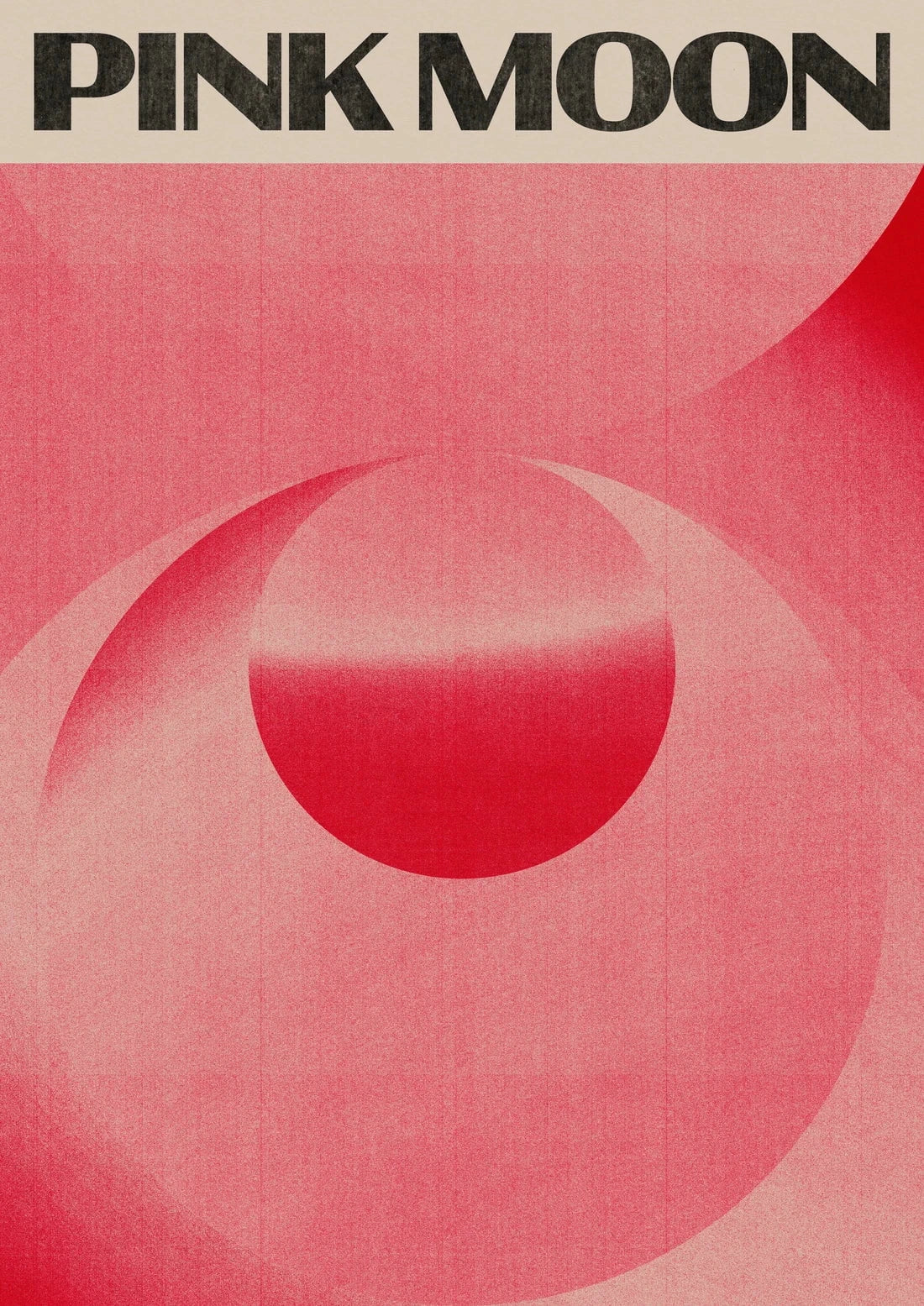 11.7x16.5" (A3) / Unframed Pink Moon - UNFRAMED contemporary wall art print by Henry M. - sold by DROOL