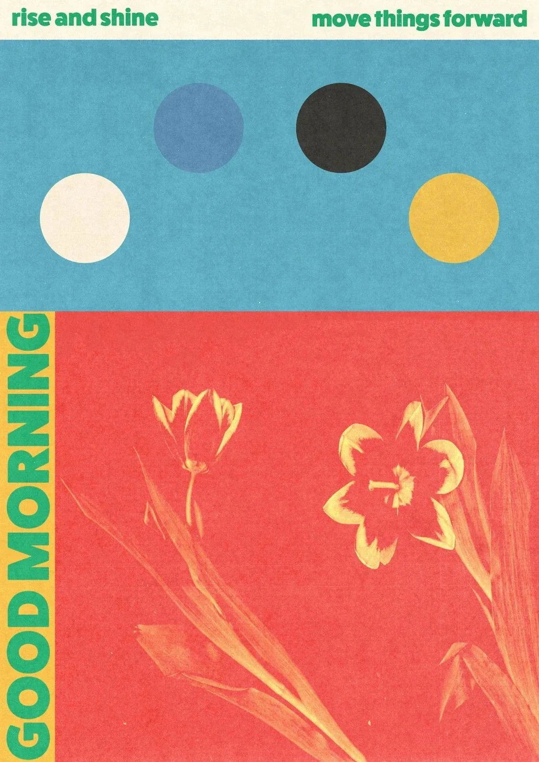 Rise and Shine contemporary wall art print by Imo Sinclair - sold by DROOL