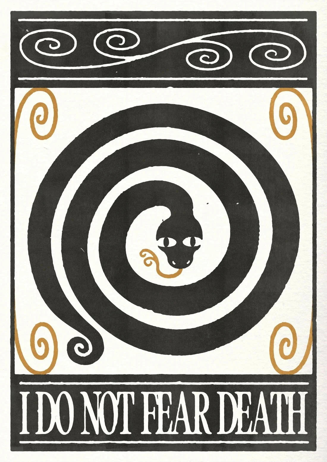 Do Not Fear contemporary wall art print by Alexander Khabbazi - sold by DROOL