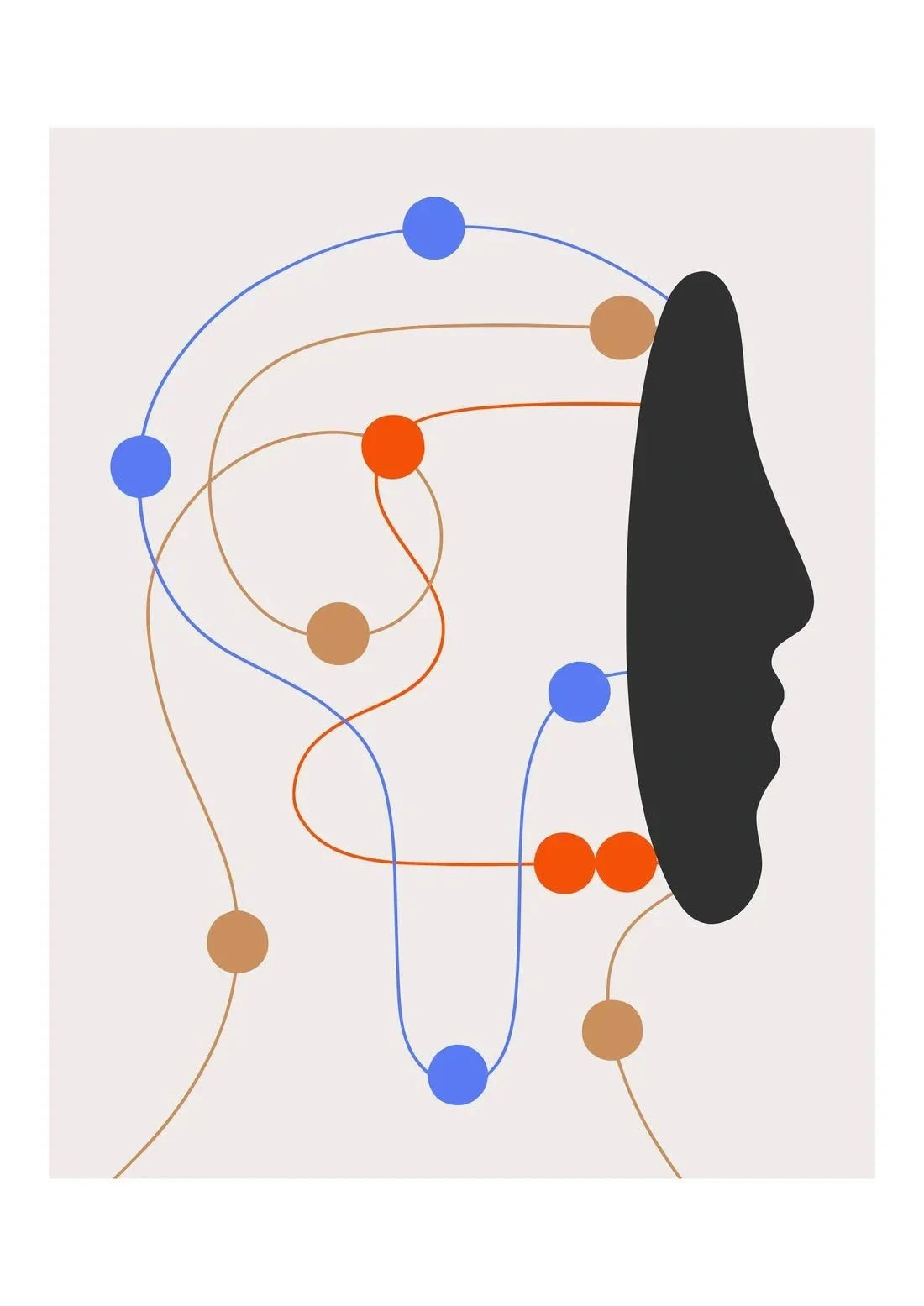 Circuits contemporary wall art print by David Vanadia - sold by DROOL